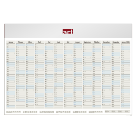 Jahresplaner – einseitig